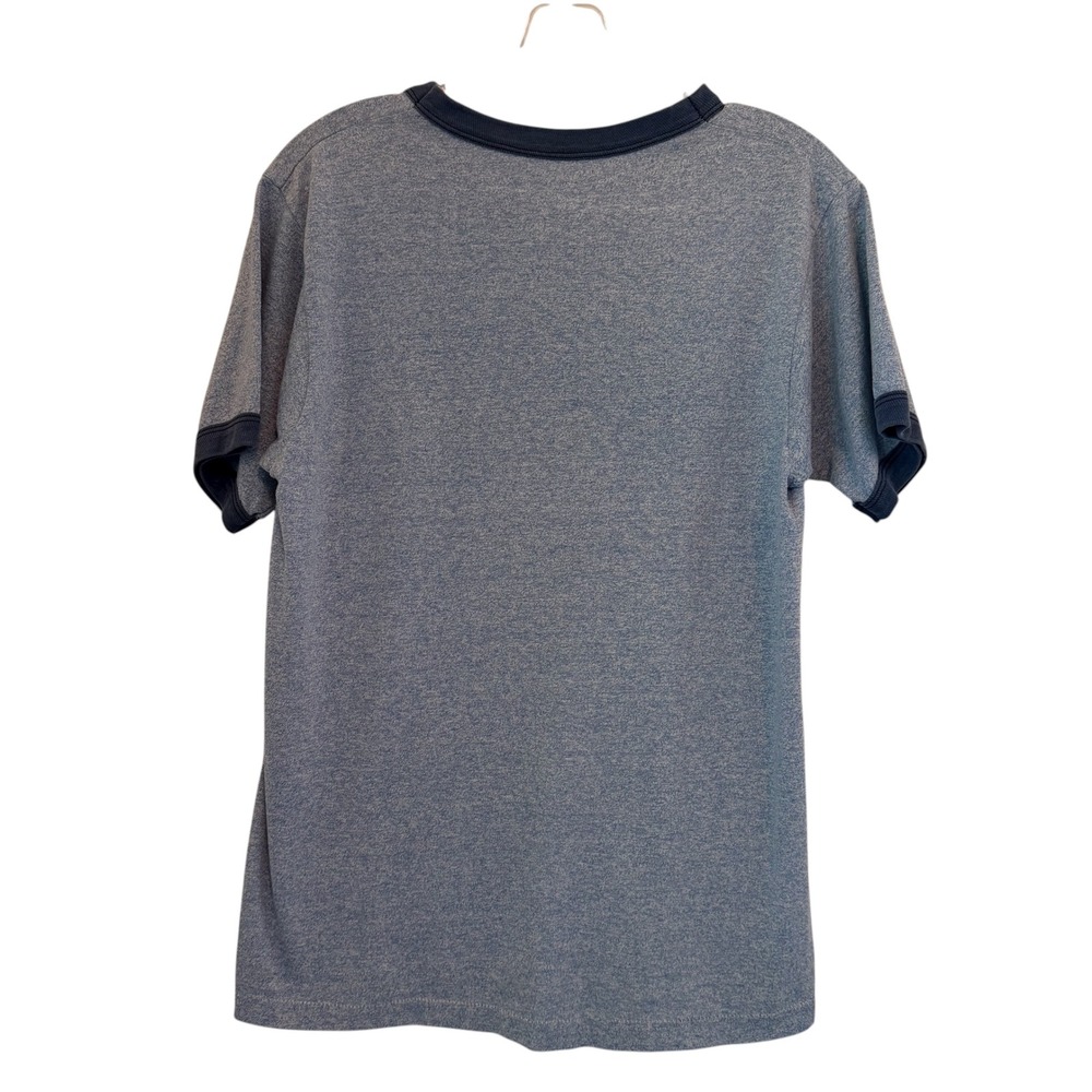 VTG Amana Colonies Iowa Graphic Ringer T Shirt Small Blue Tee Oktoberfest German - Picture 6 of 8